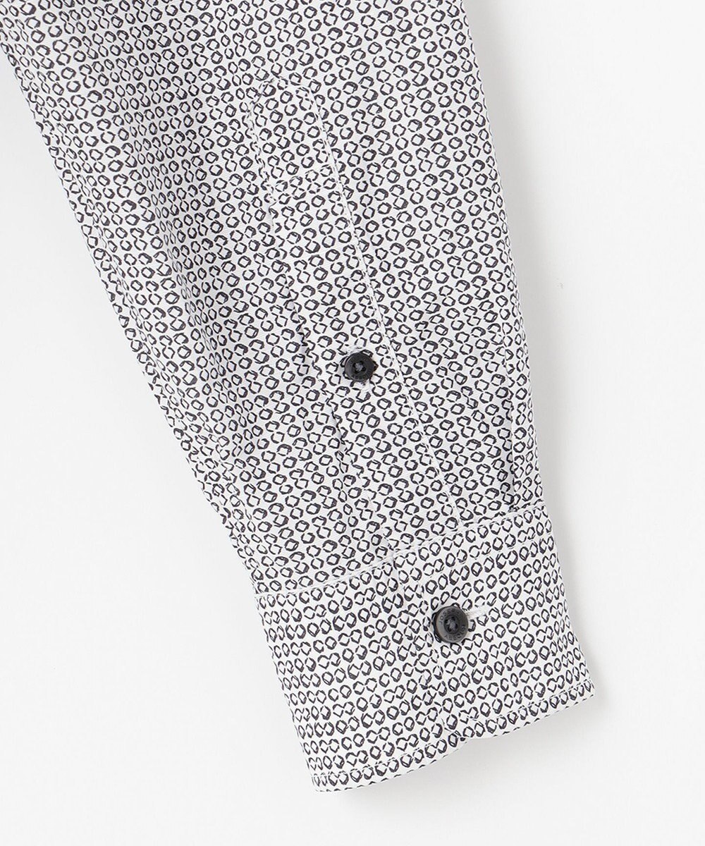 JOSEPH ABBOUD 【キングサイズ・オーガニックコットン】リヨセルリネンプリント シャツ 