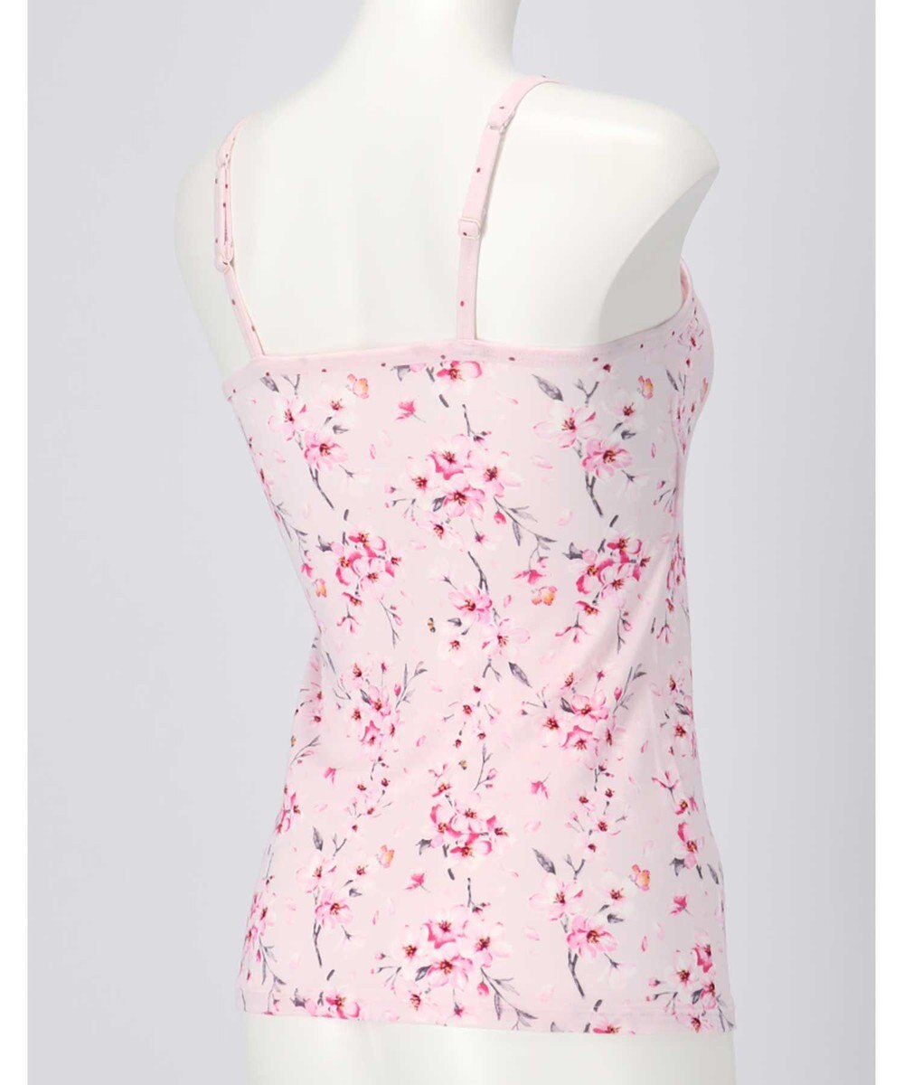 une nana cool 猫プリント カップ付きキャミソール 