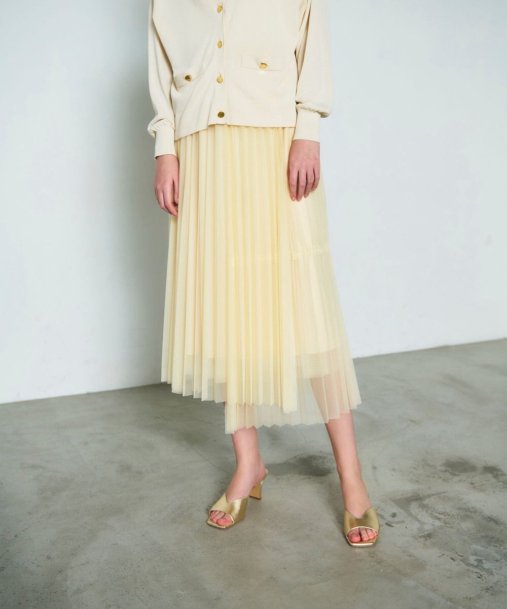 GRACE CONTINENTAL ティアードラップチュールスカート 