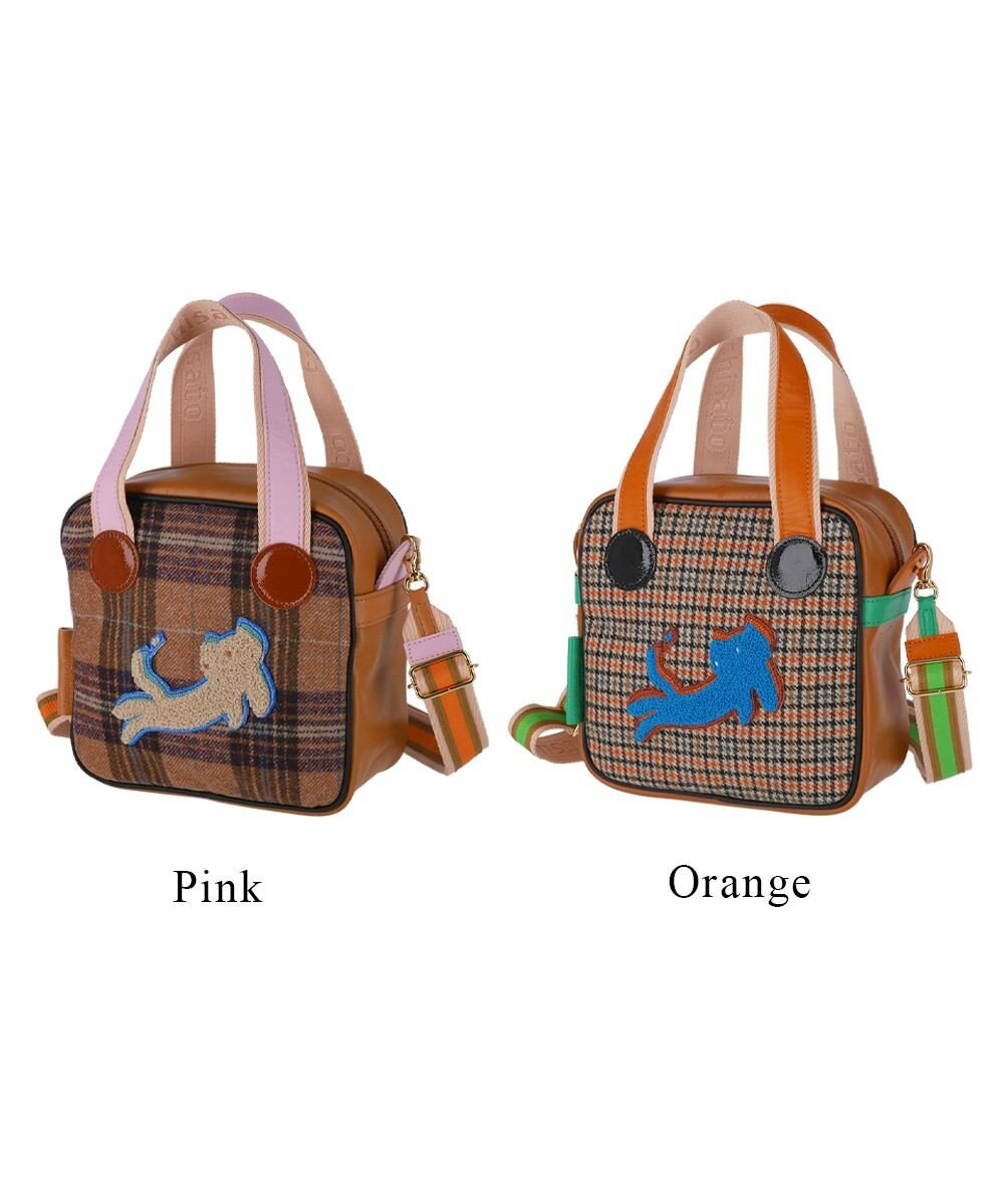 tsumori chisato CARRY ウールチェック ショルダーバッグ 2way ミニバッグ 