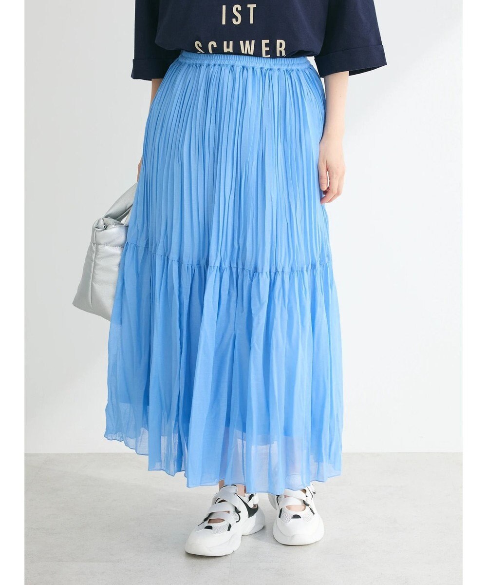 Green Parks シアープリーツボリュームスカート 