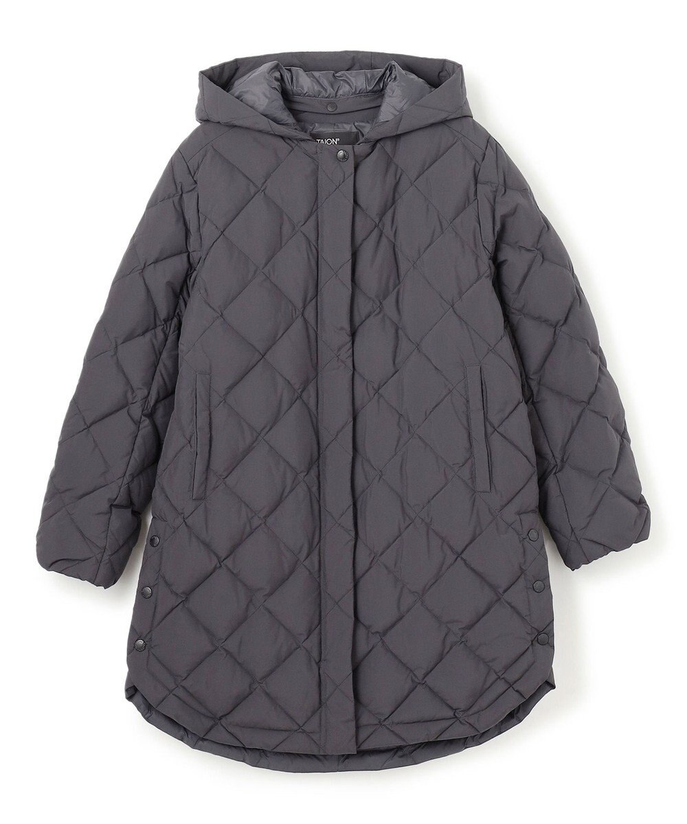 UNFILO 【自宅で洗濯OK / 軽量で暖かい】TAIONコラボ 2WAY キルティングダウン 