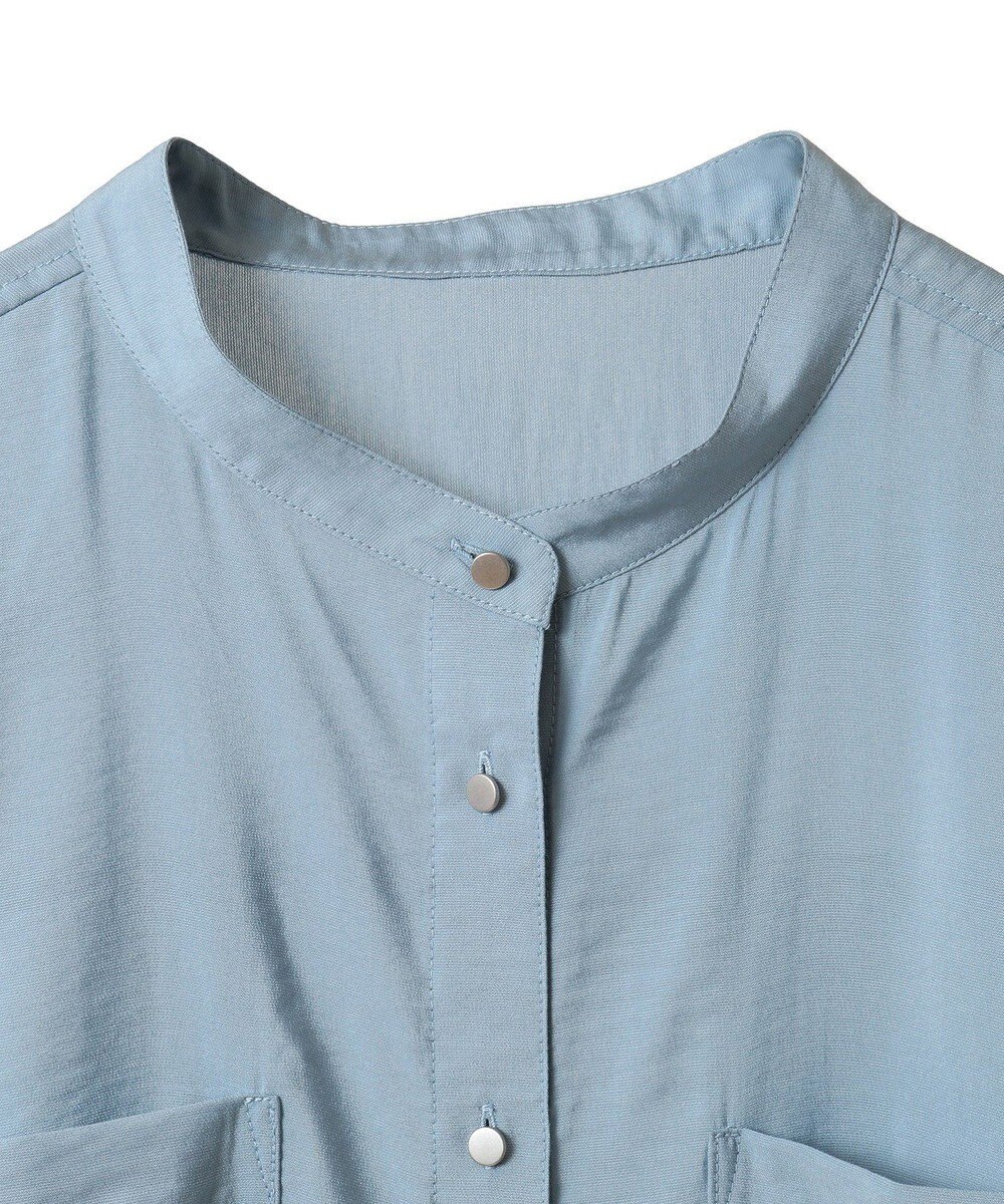 AMERICAN HOLIC 接触冷感Wポケット5分袖ショートシャツ 