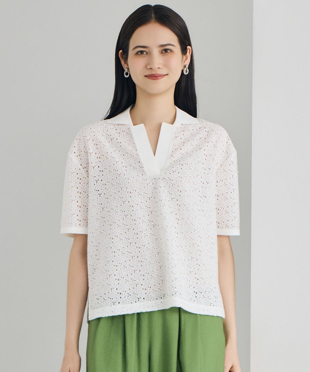 自由区 【カタログ掲載】ラッセルレースジャージー トップス 