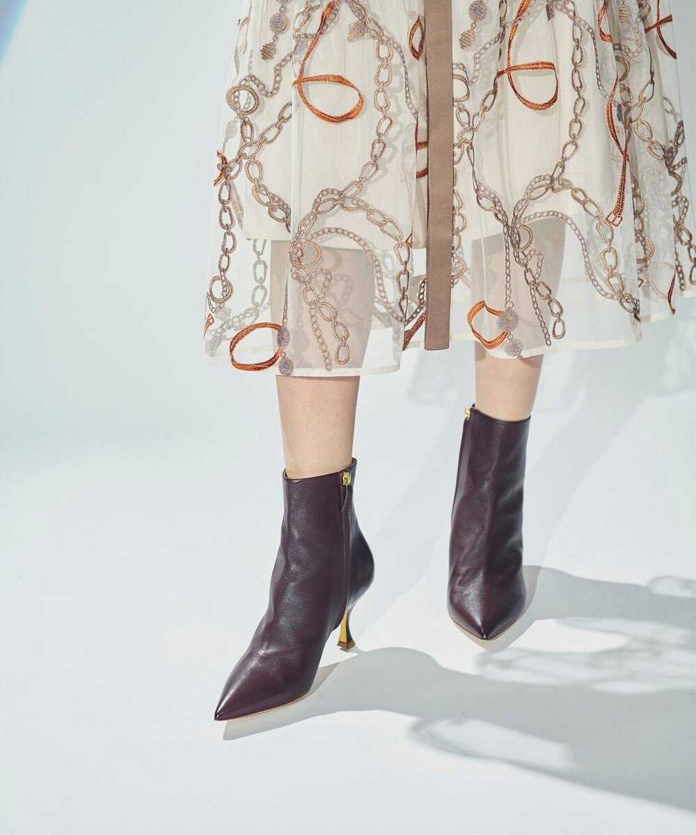 GRACE CONTINENTAL チェーン刺繍ワンピース 