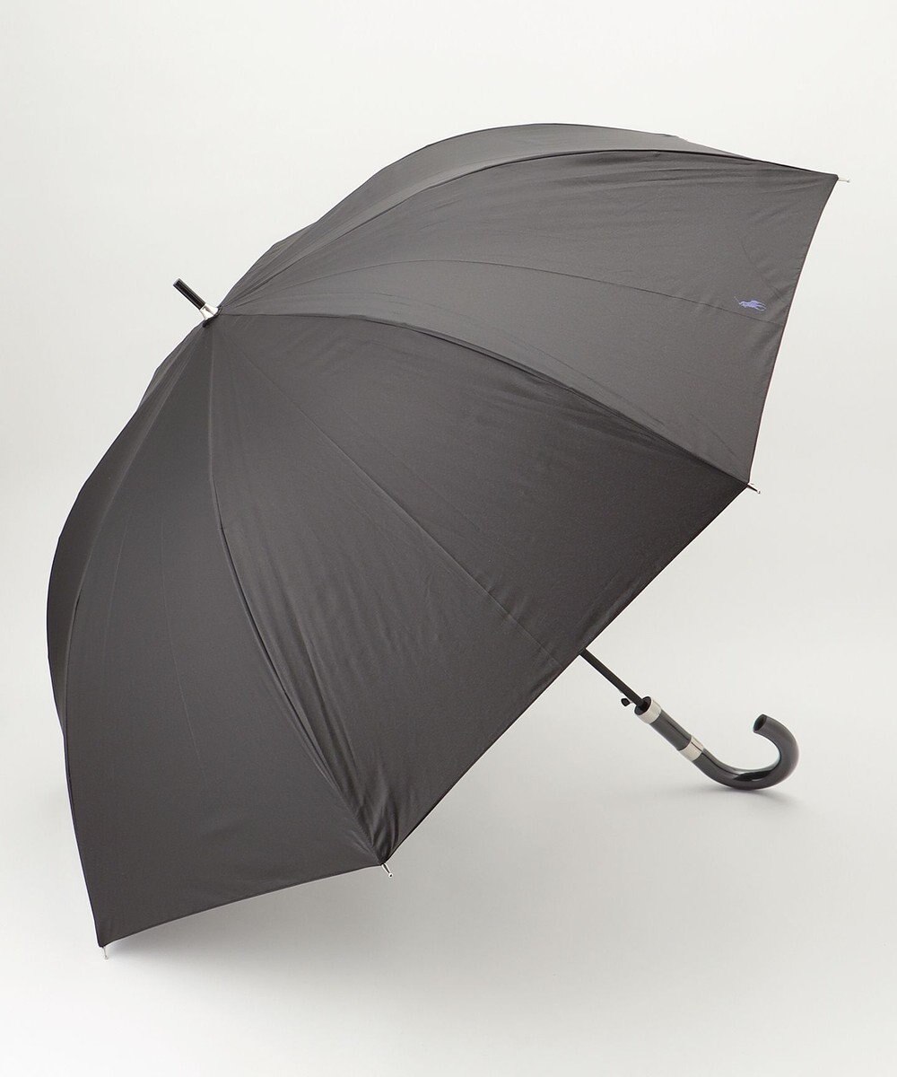 MOONBAT 【大きめ/軽量】POLO RALPH LAUREN 長傘 メンズ プレーン ワンポイント刺繍 65cm 