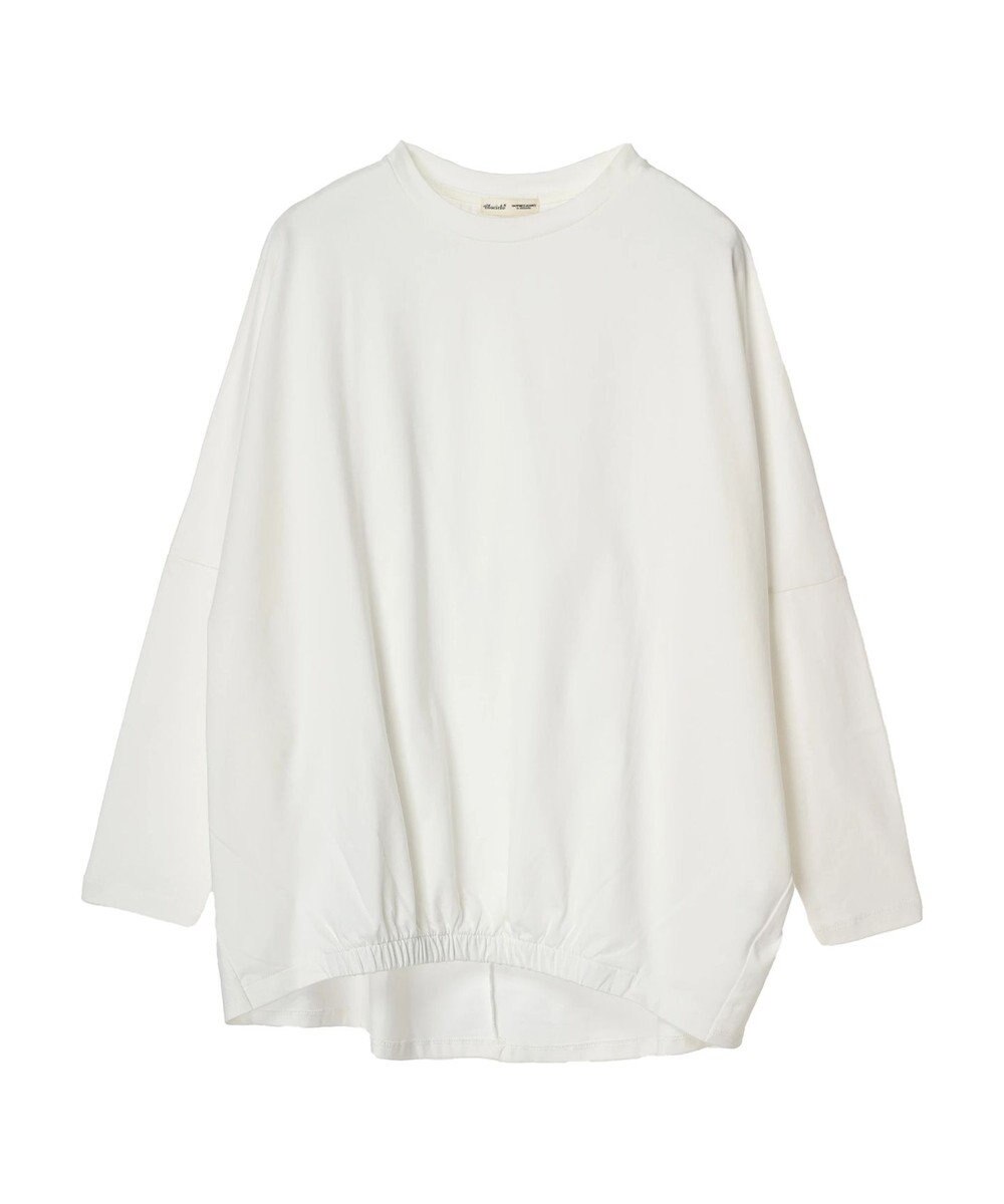 CRAFT STANDARD BOUTIQUE シルケット天竺　フロントギャザーＢＩＧ　Ｔｅｅ　Ｌ／Ｓ 