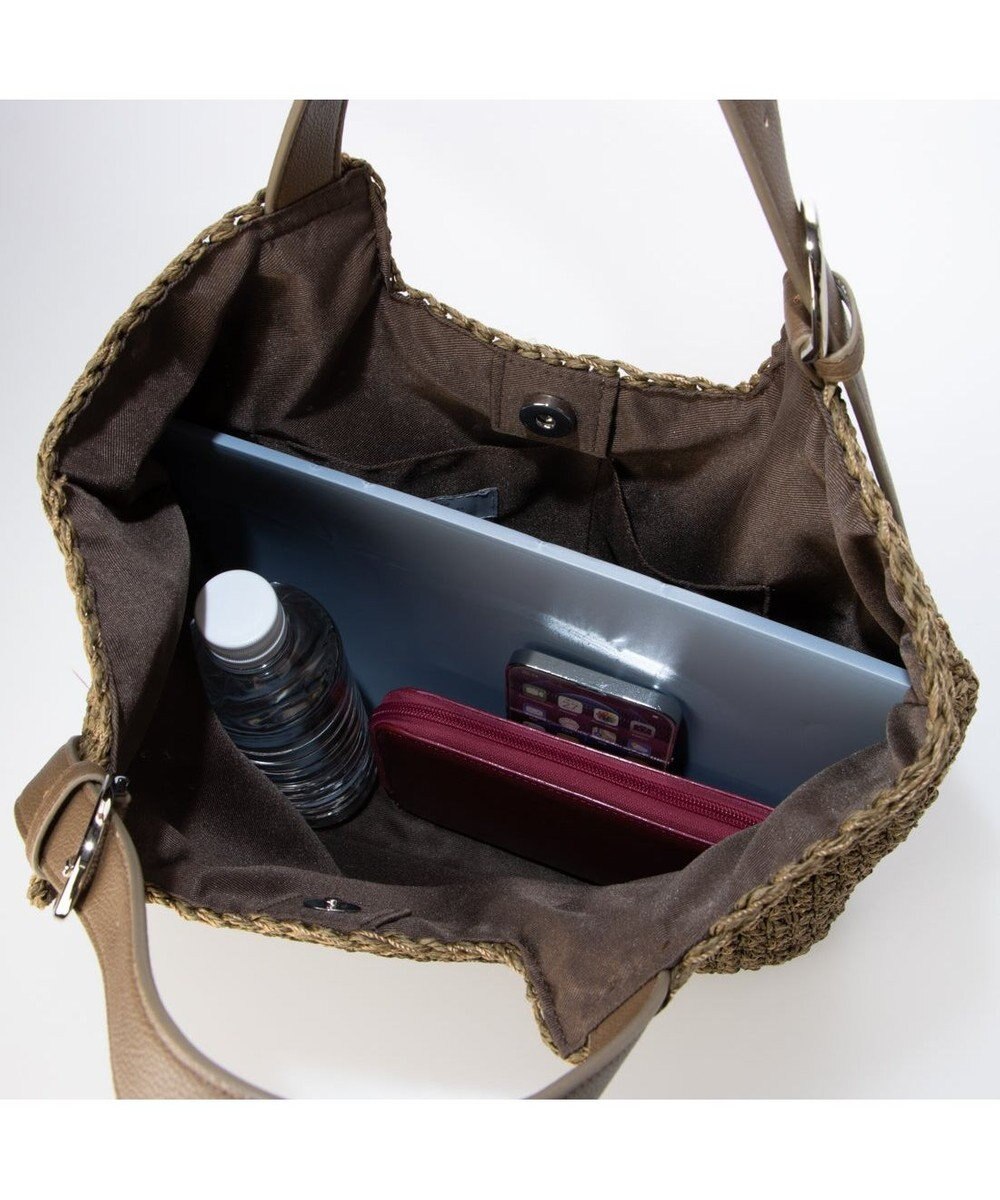 UNBILLION カシュカシュ cachecache / ベルトハンドルクロッシェトート カゴバッグ 