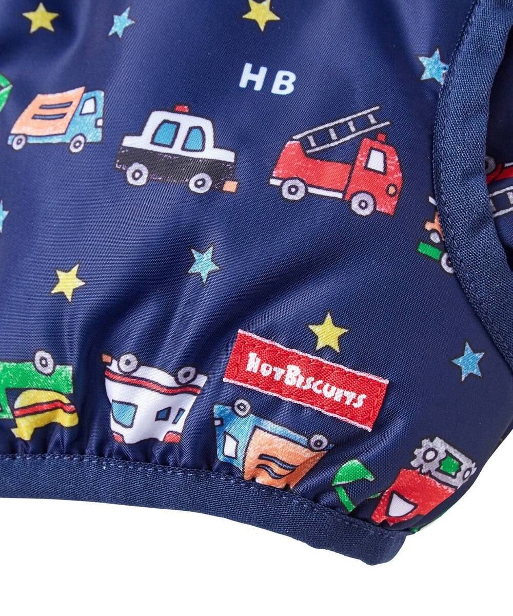 MIKI HOUSE HOT BISCUITS 【80-120cm】 裏ボアフリース リバーシブル総柄ベスト 