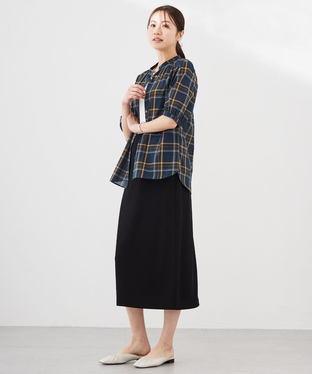 J.PRESS LADIES S 【洗える】ストレッチリブフェイス スカート 