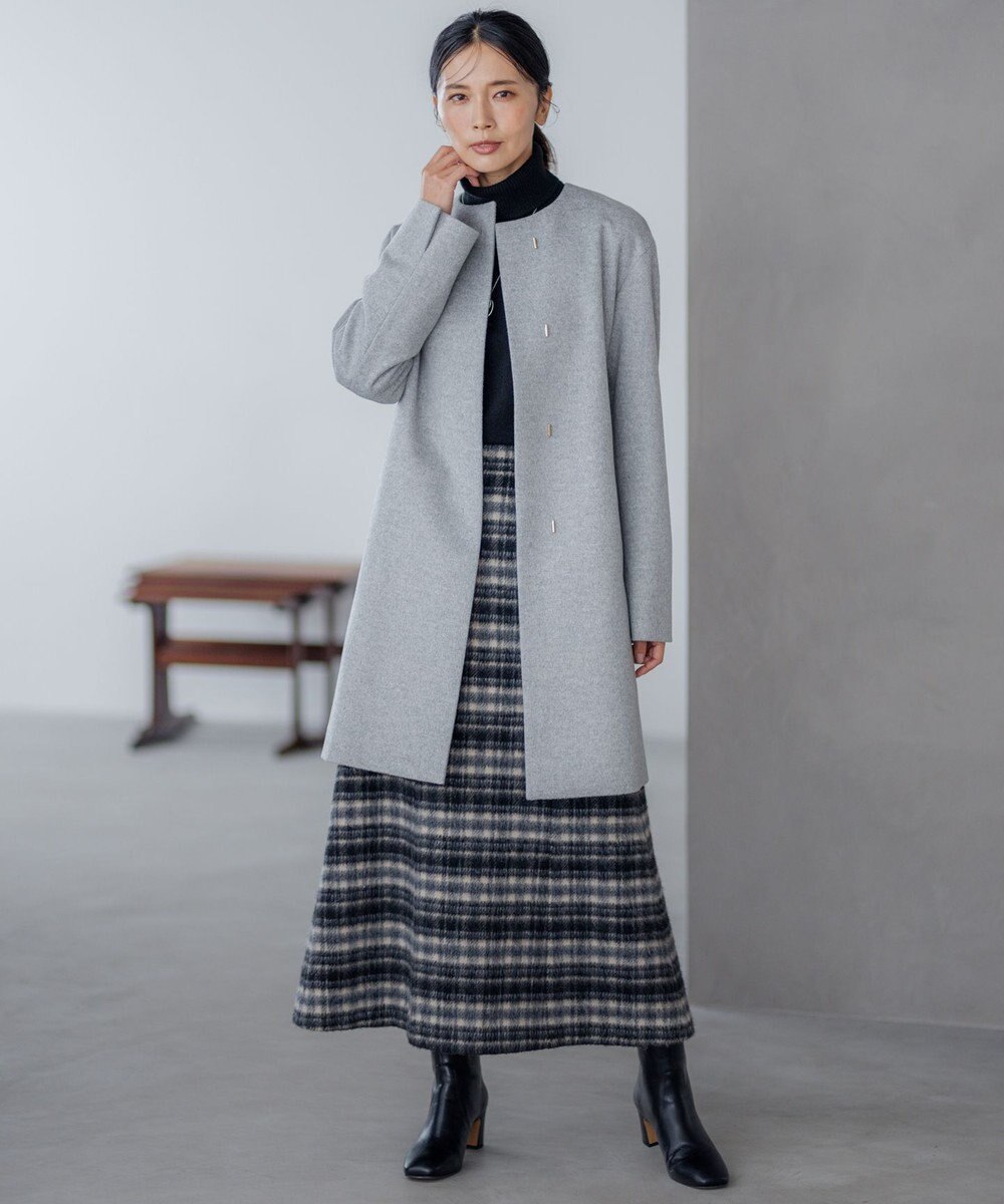 23区 シャギーチェック スカート 