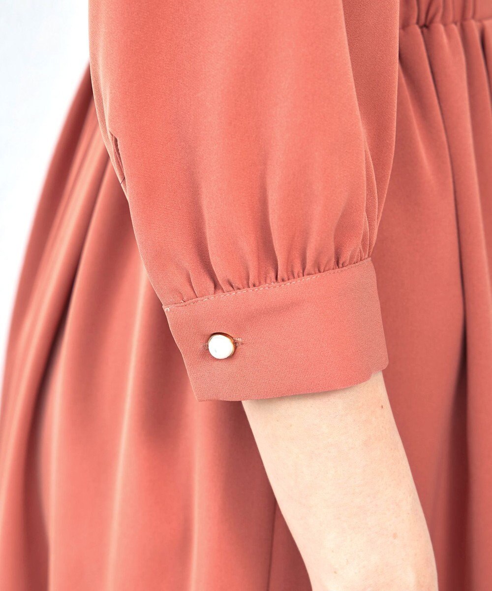 Tiaclasse 【洗える】リボンボウタイワンピース 