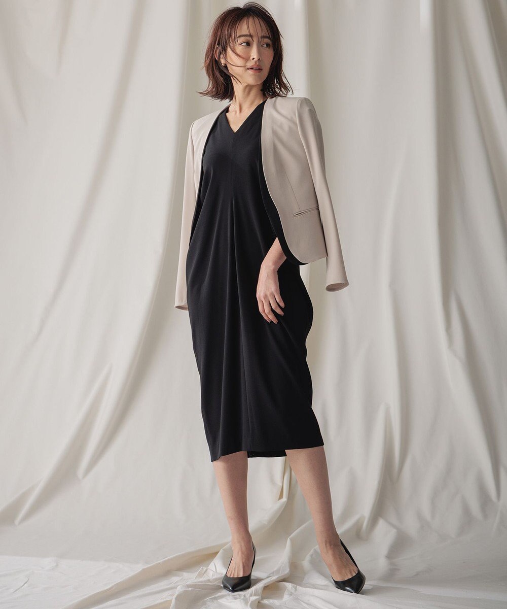 BEIGE， 【L-size】CINDY / Vネックドレス 