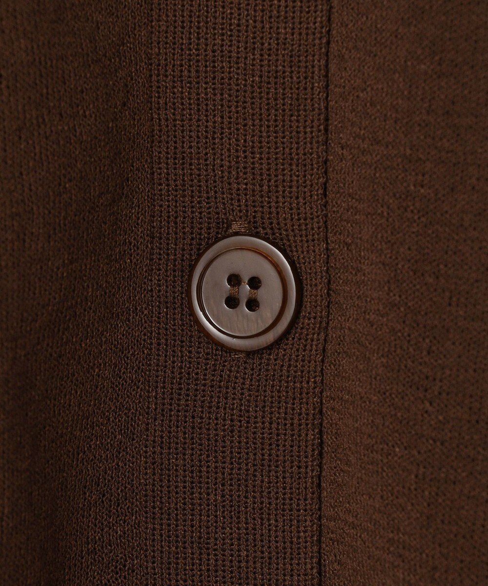 UNFILO シアーフォルムニット キーネックカーディガン 