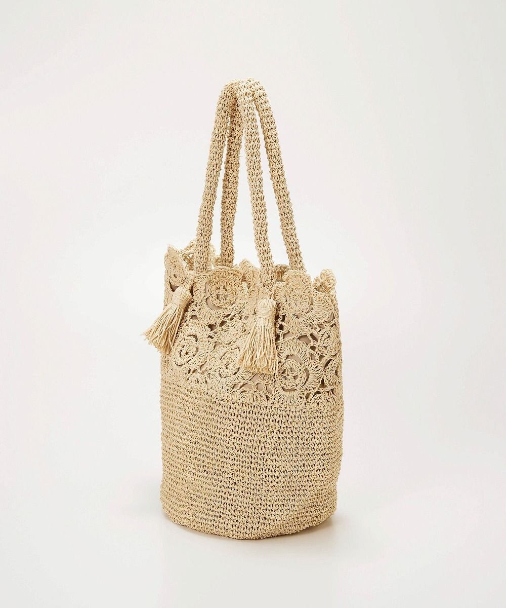 TOPKAPI 【TREASURE TOPKAPI】フラワーモチーフ ペーパー トートバッグ 