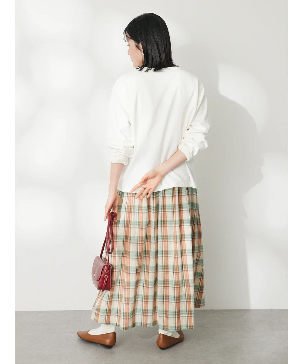 CRAFT STANDARD BOUTIQUE ウ゛ィンテージ風天竺　パール釦クルーカーデＬ／Ｓ 