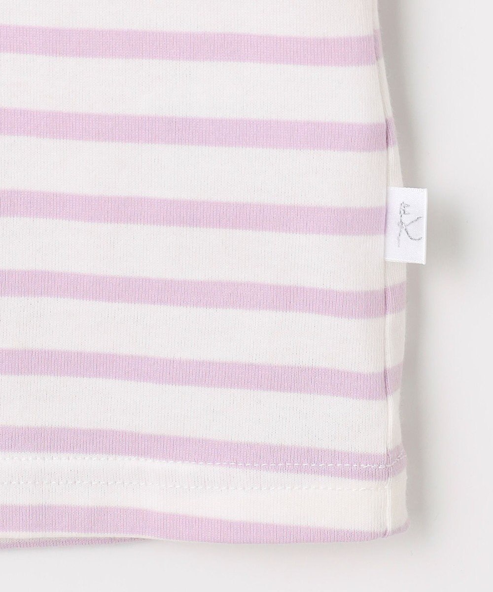 組曲 KIDS 【150-160㎝】リボンボーダー Tシャツ 