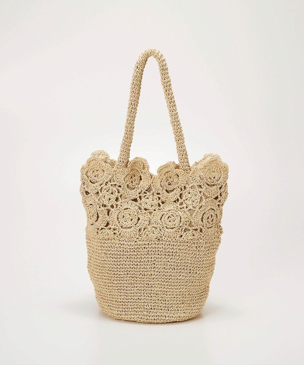 TOPKAPI 【TREASURE TOPKAPI】フラワーモチーフ ペーパー トートバッグ 