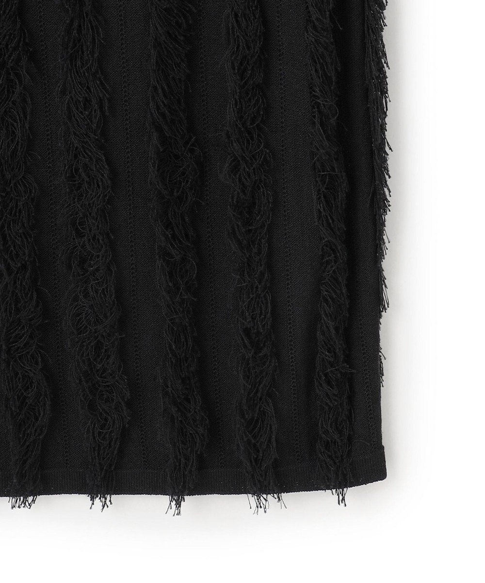 ICB 【洗える】カットジャガード ニットスカート 