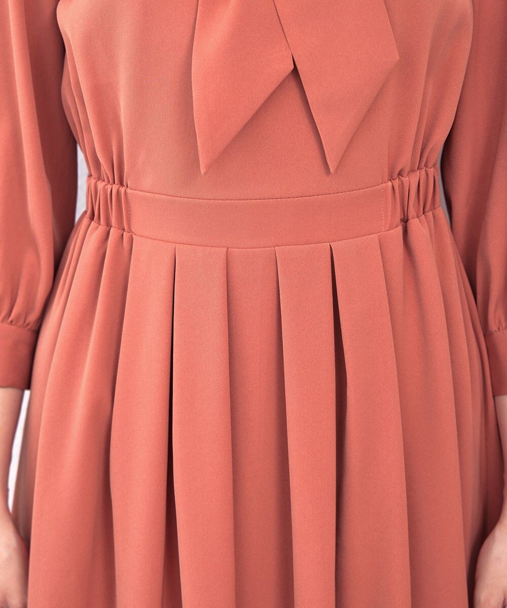 Tiaclasse 【洗える】リボンボウタイワンピース 