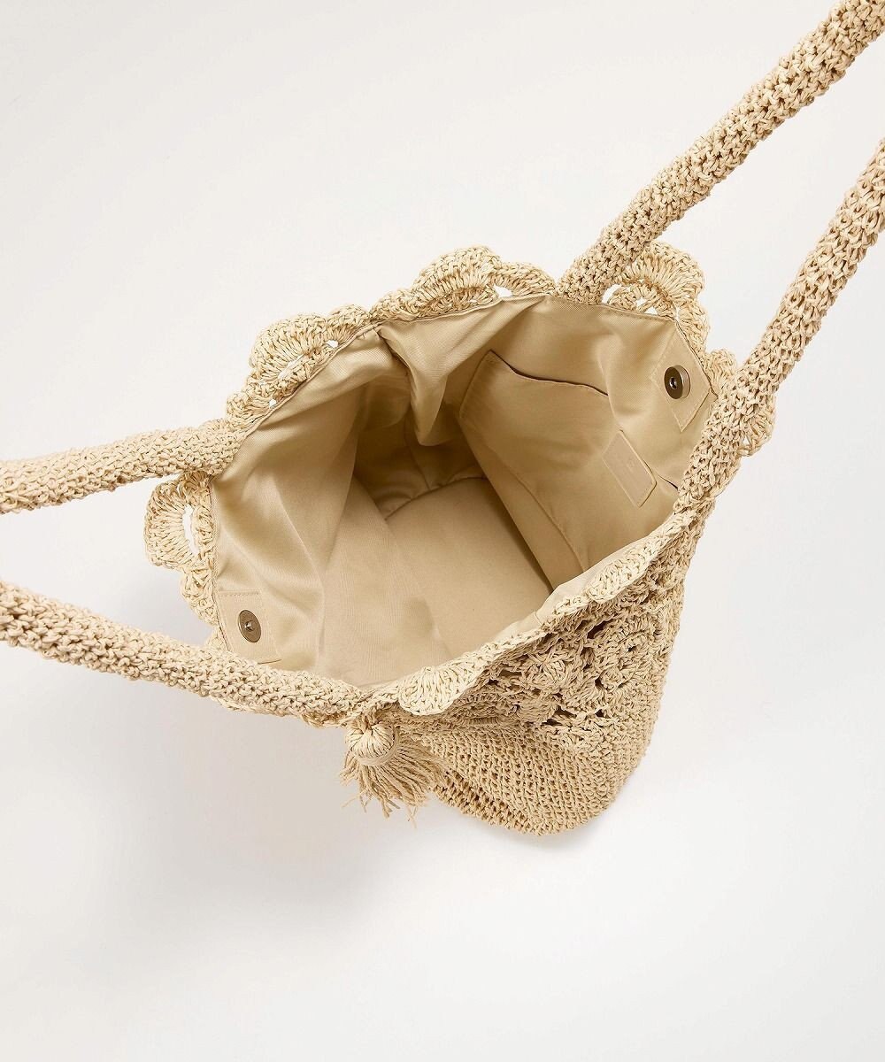 TOPKAPI 【TREASURE TOPKAPI】フラワーモチーフ ペーパー トートバッグ 