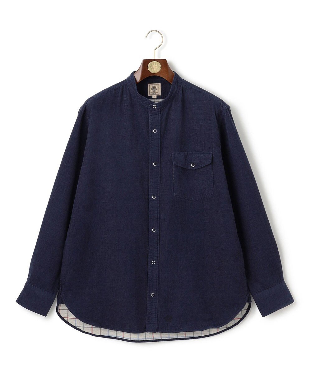 J.PRESS MEN 【KING SIZE】ダブルフェイス キャラメルコール シャツブルゾン 