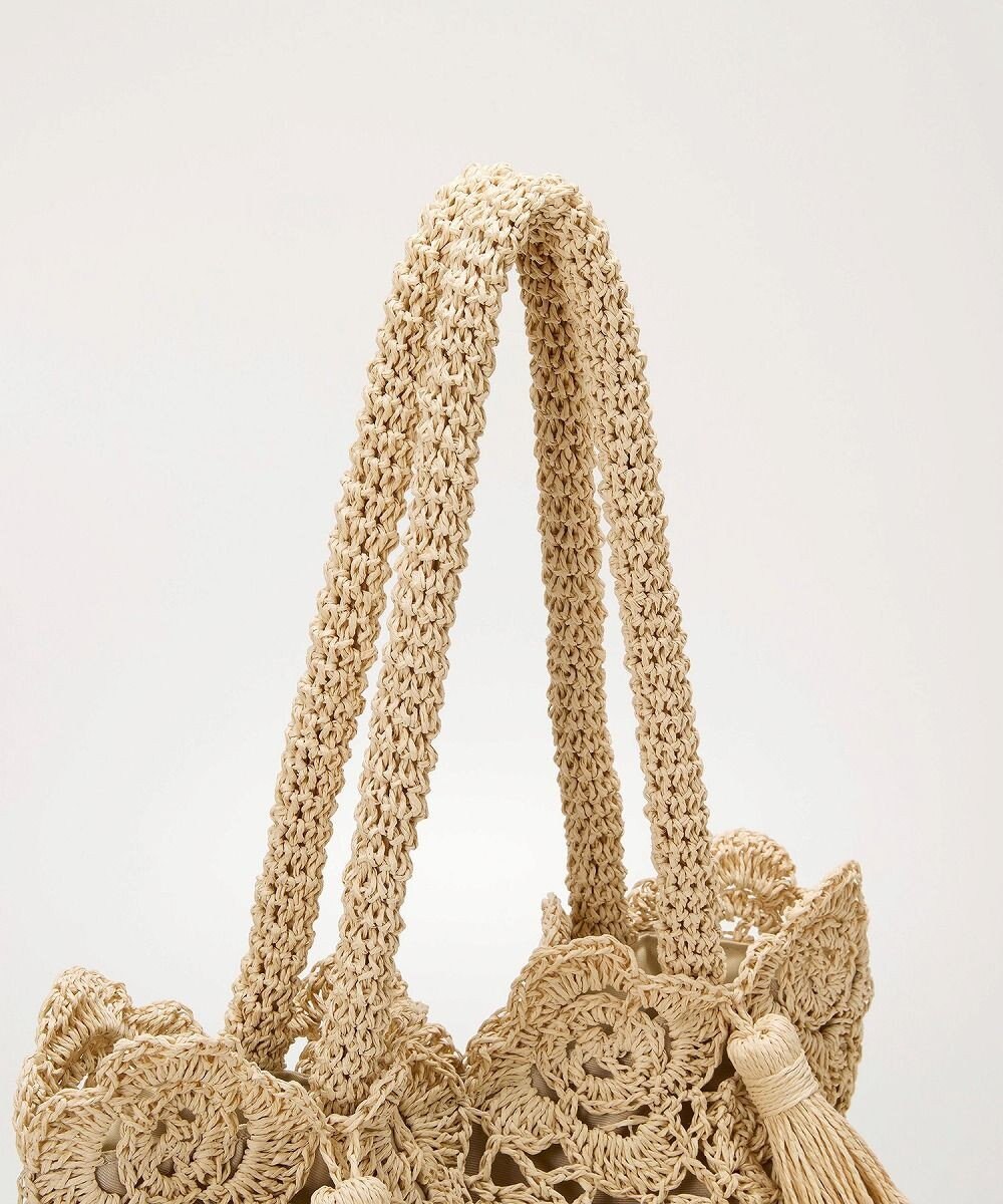 TOPKAPI 【TREASURE TOPKAPI】フラワーモチーフ ペーパー トートバッグ 