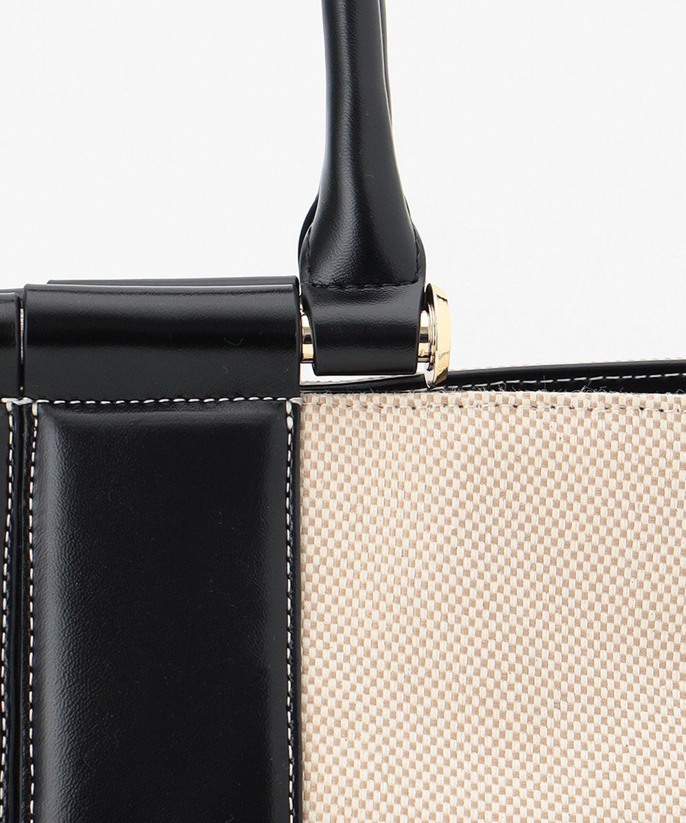 23区 キャンバスコンビ トートバッグ 