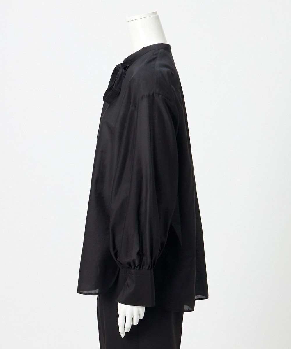 23区 【エステータ】シルクコットンローン ボウタイブラウス 