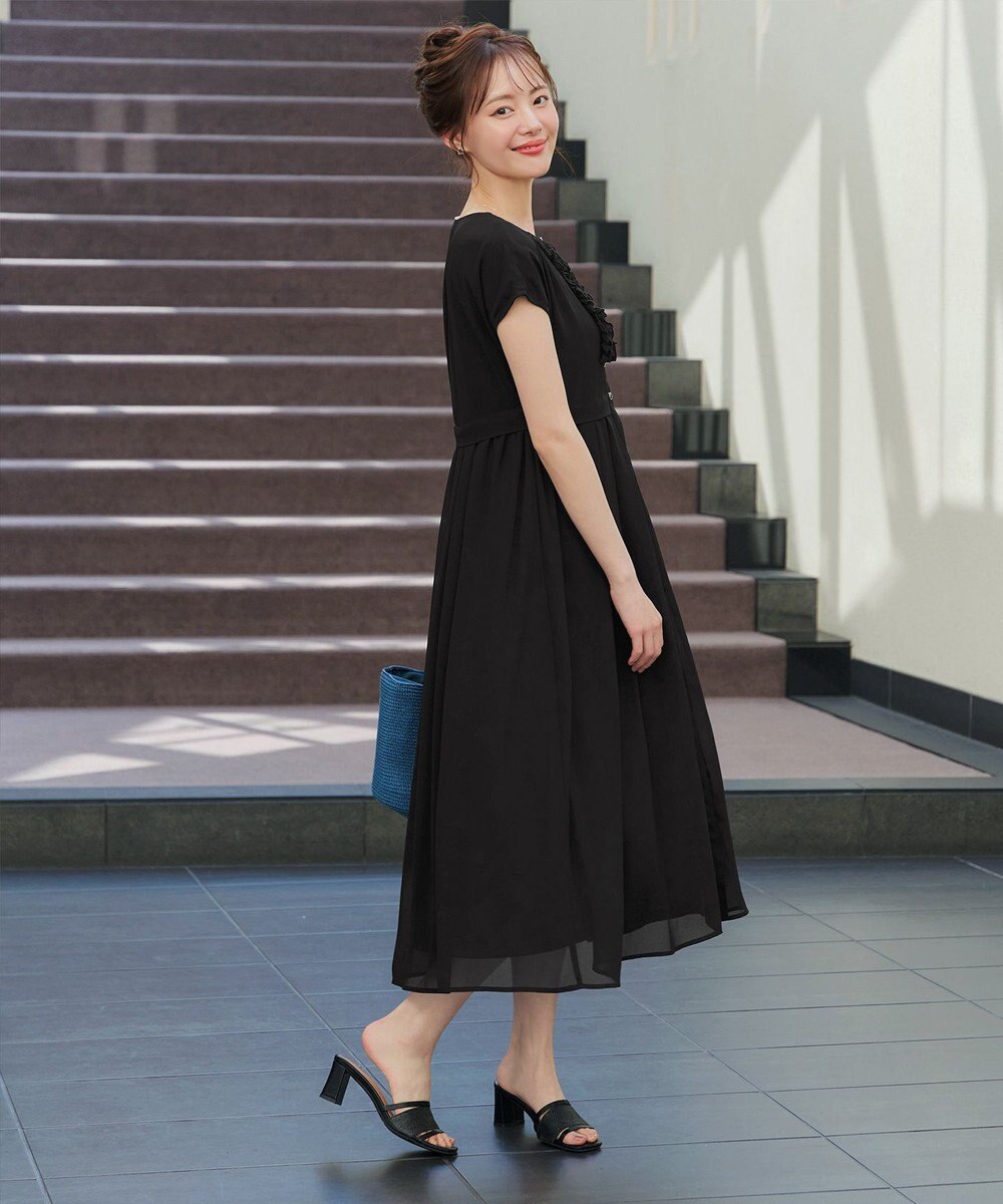 Tiaclasse L 【洗える】フリルワンピース 