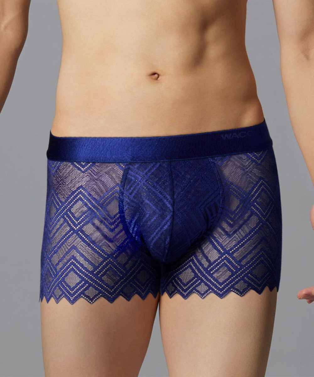 WACOAL MEN WACOAL MEN ボクサーパンツ 【レースボクサー】 フロント快適グラマラス 通気性(本体) 前閉じ 下着 メンズ WT3828 /ワコールメン 