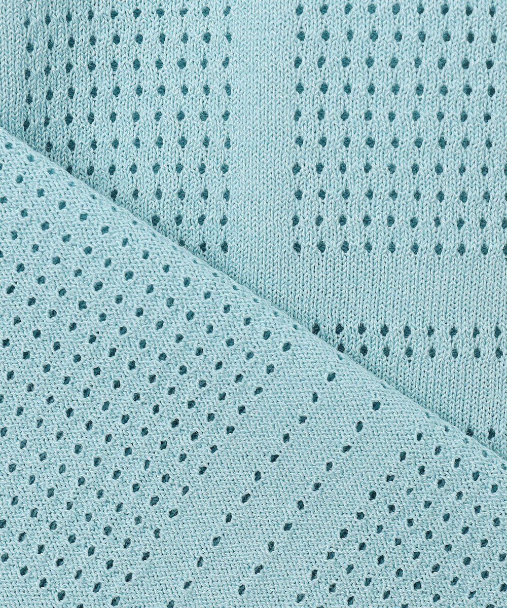 J.PRESS LADIES S 【洗える】メッシュ パターン ニット 