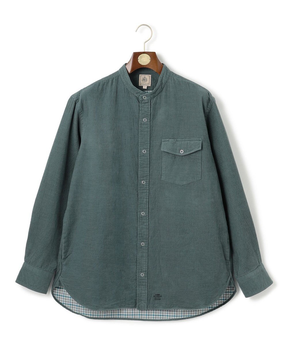 J.PRESS MEN 【KING SIZE】ダブルフェイス キャラメルコール シャツブルゾン 