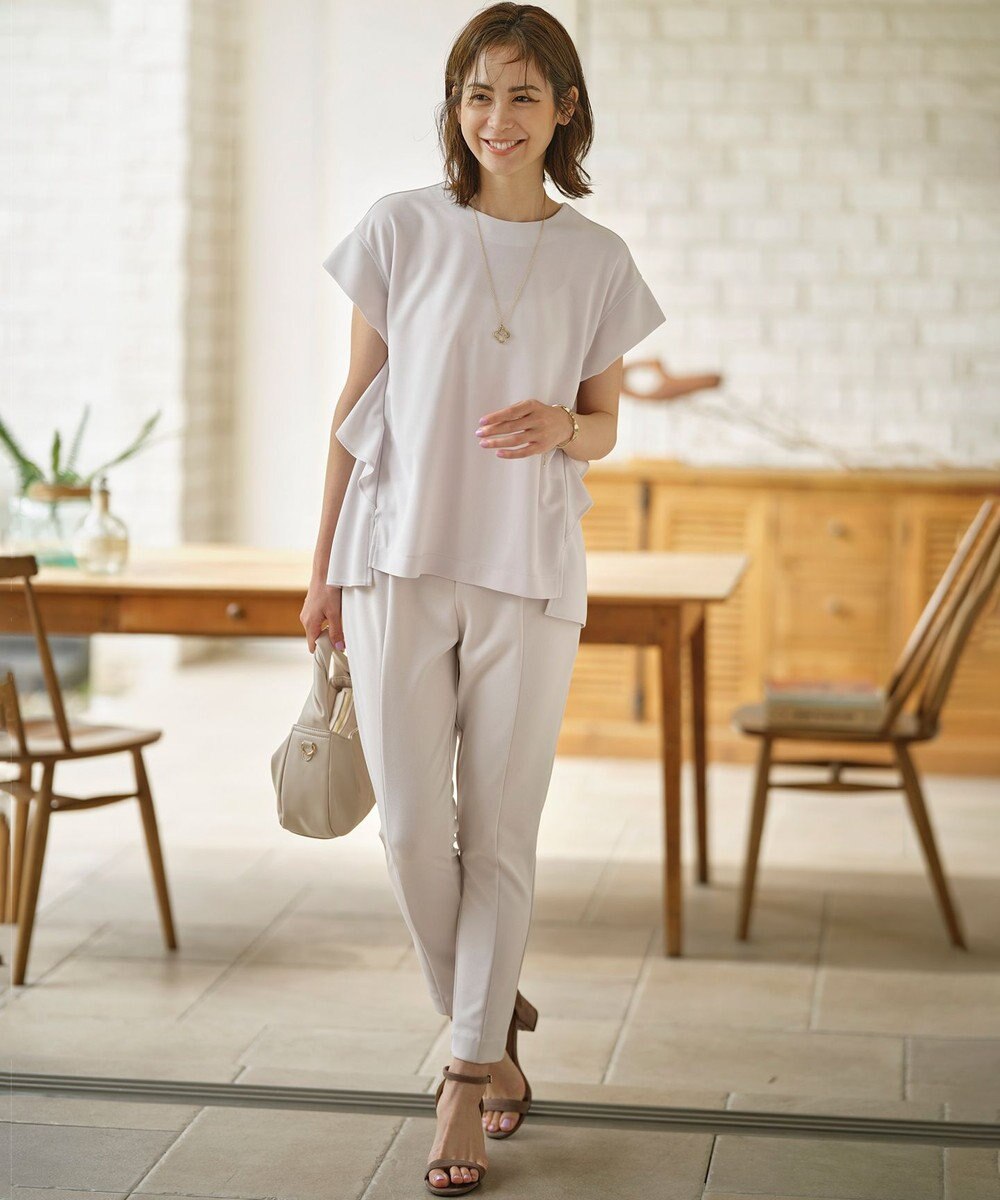 組曲 【接触冷感・吸湿冷感・UVカット】スタイルアップジャージー パンツ 