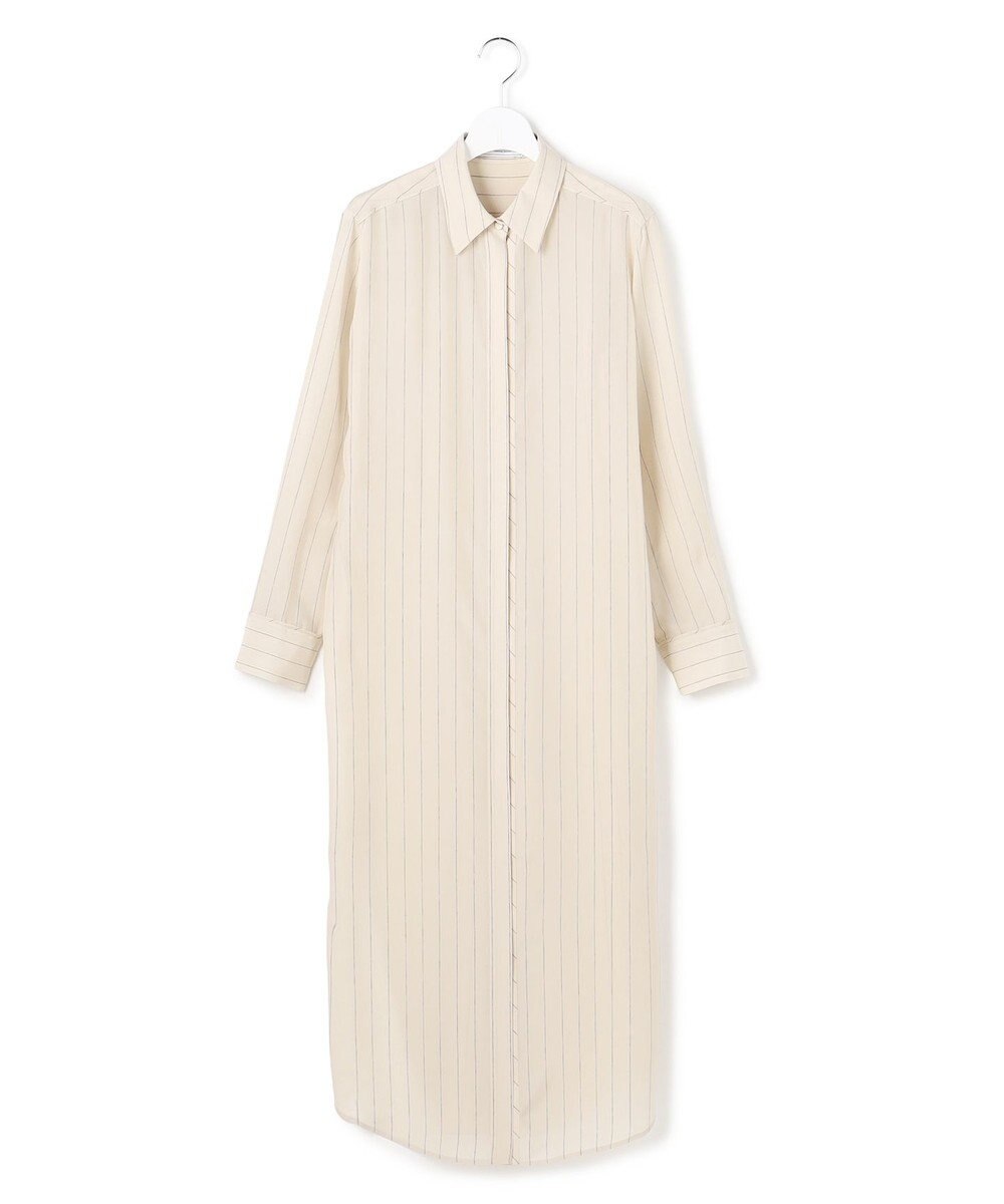 ICB 【WEB＆一部店舗限定】PreshrunkCupraStripe シャツワンピース 
