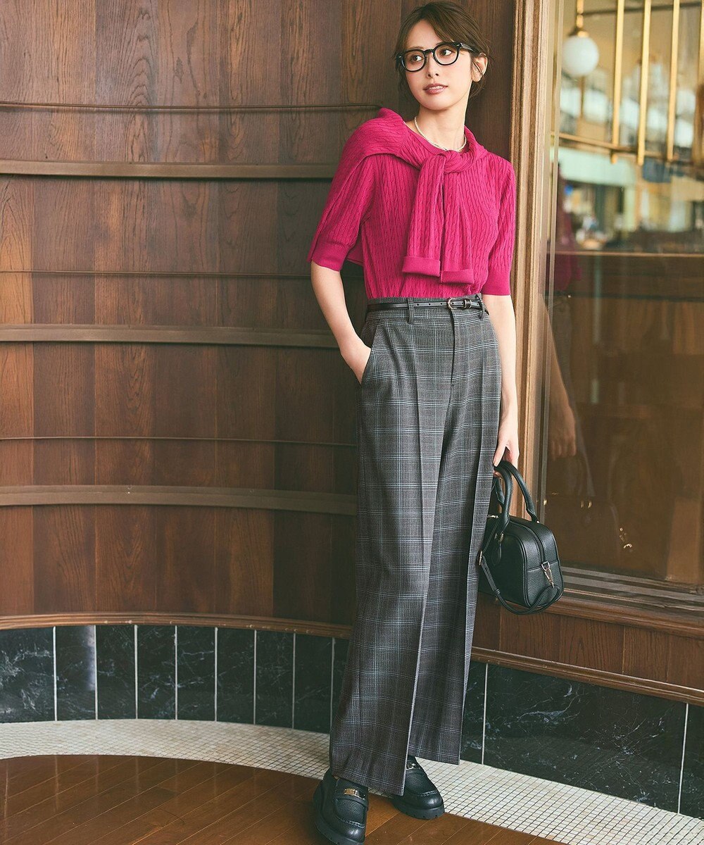 ANY SIS ケーブルニット カーディガン 