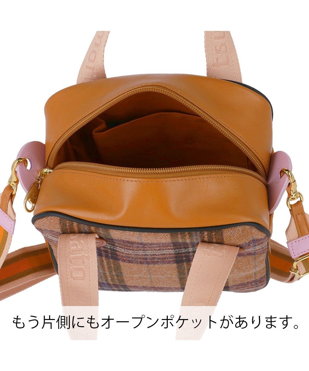 tsumori chisato CARRY ウールチェック ショルダーバッグ 2way ミニバッグ 