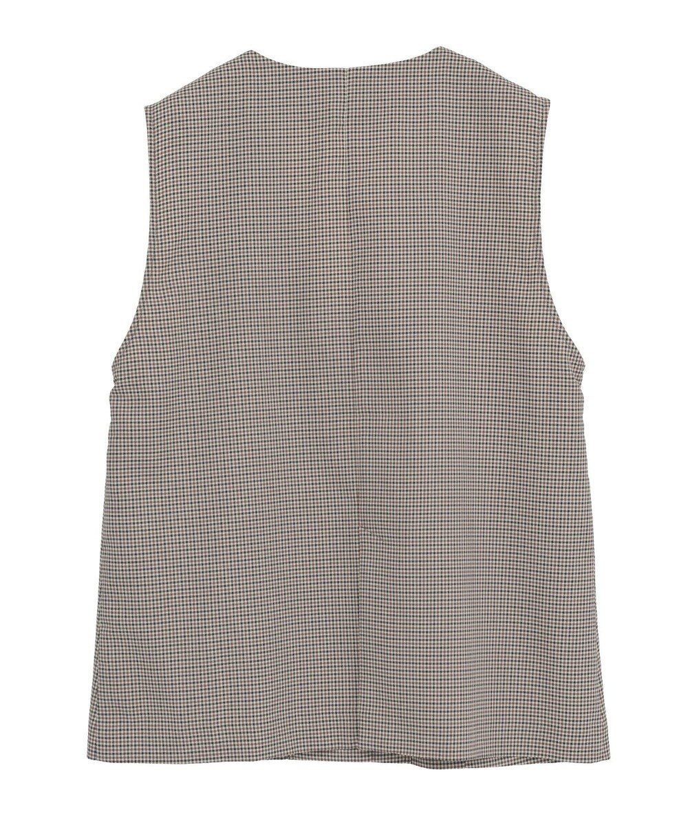 Green Parks ノースリーブチェックジレ 