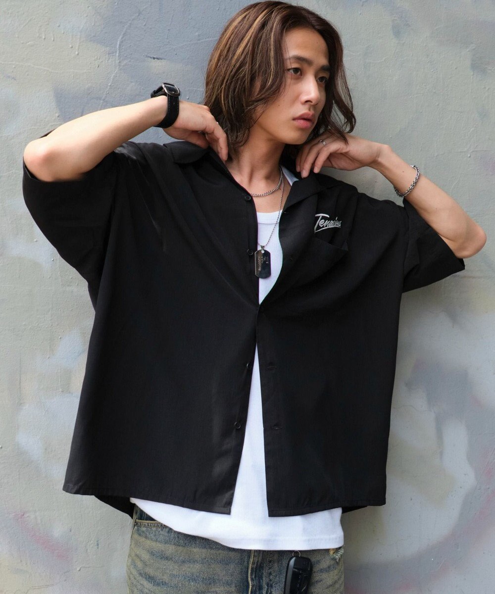 WEGO 【ユニセックス着用ITEM/MLサイズ展開】オープンカラーグラフィックシャツ（SS） 