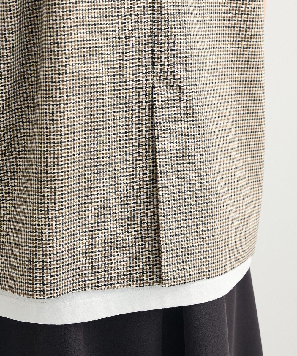 Green Parks ノースリーブチェックジレ 