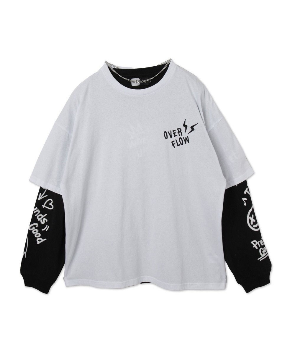 WEGO 【ユニセックス着用ITEM/2点SET】アクセ付きアンサンブルT（LS） 