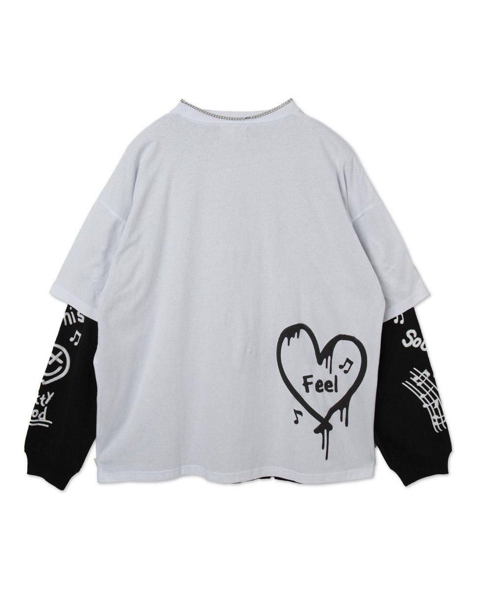 WEGO 【ユニセックス着用ITEM/2点SET】アクセ付きアンサンブルT（LS） 