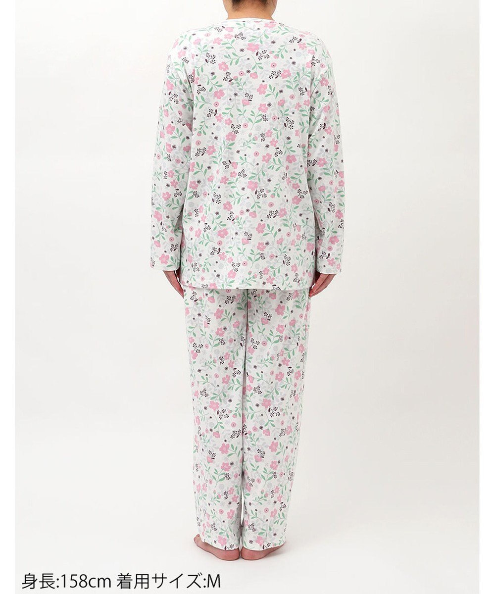 Wing 【数量限定　特別価格】 パジャマ 長袖 長ズボン 綿100％ スムース素材 レディース EP7993 ウイング／ワコール 