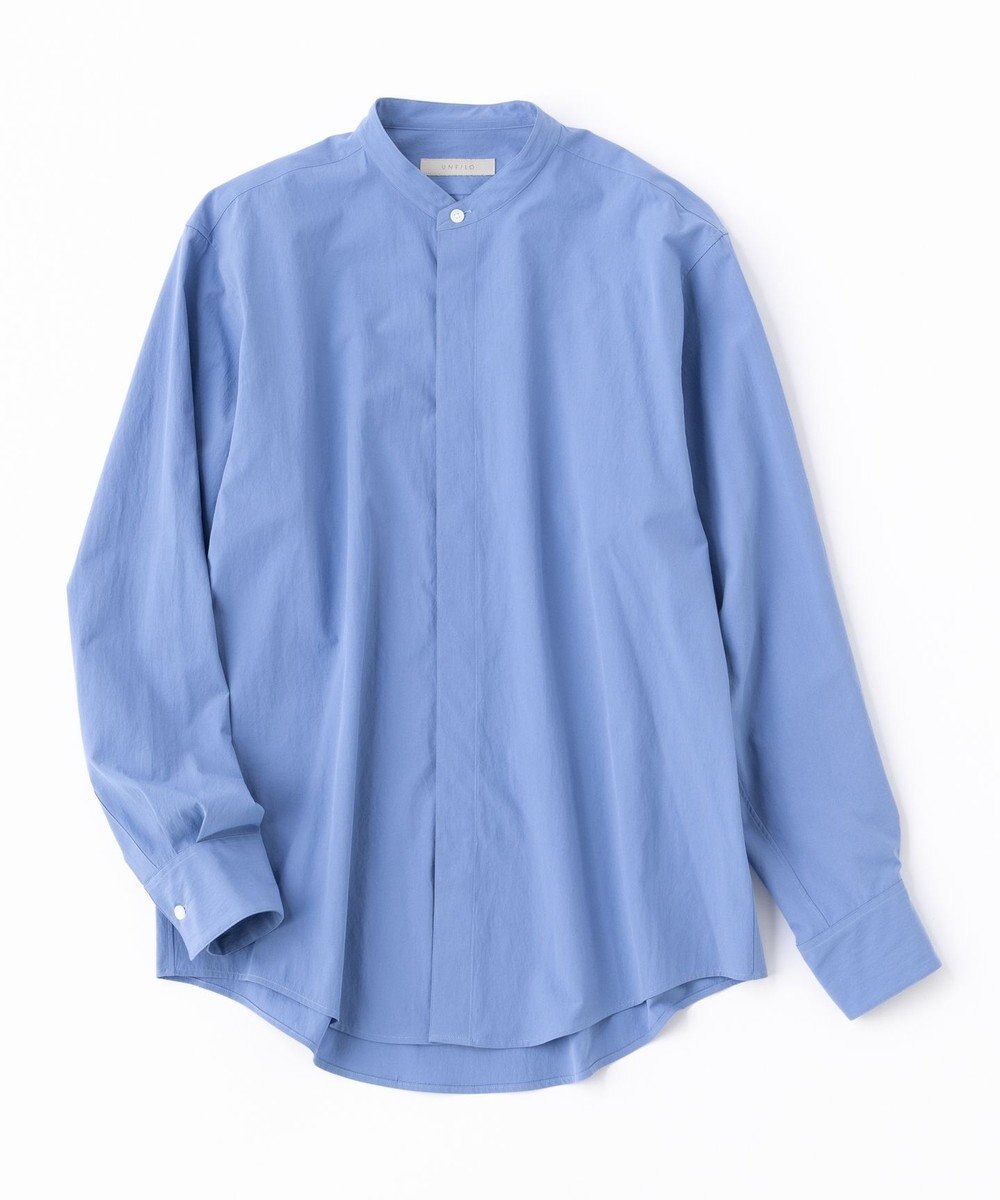 UNFILO MENS コンフォート バンドカラーシャツ  [24年秋冬商品] 