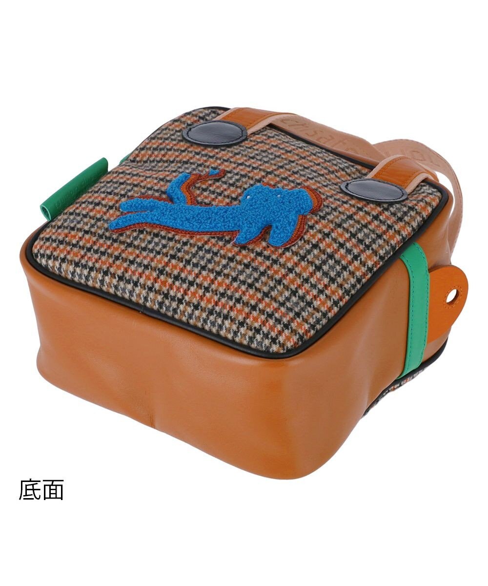 tsumori chisato CARRY ウールチェック ショルダーバッグ 2way ミニバッグ 