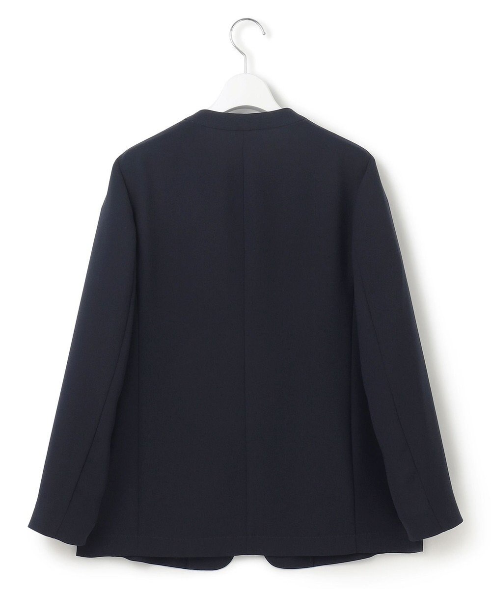 23区 S 【洗える/吸水速乾/UVカット/接触冷感】ストレッチジョーゼット ノーカラー ジャケット 