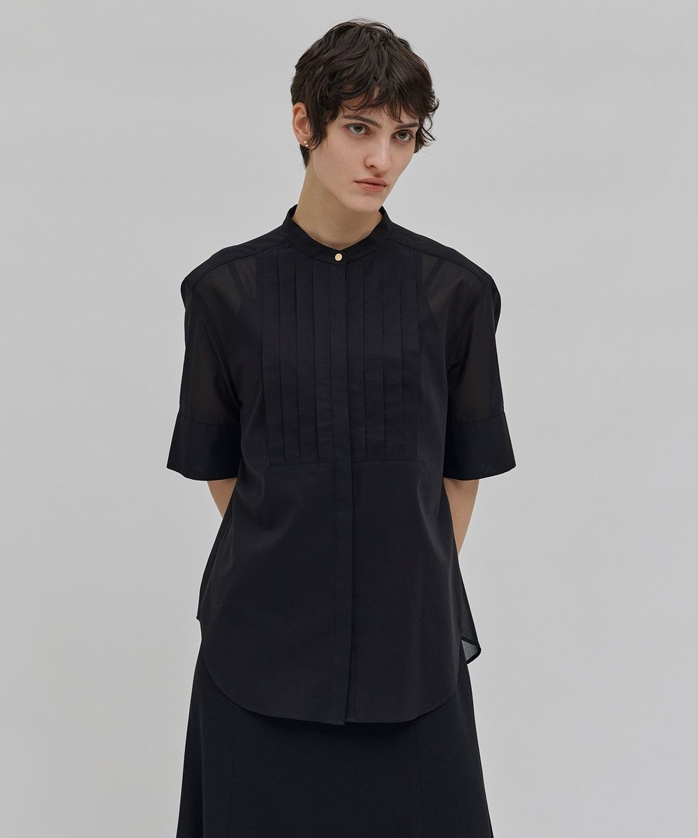 BEIGE， 【洗える】BAC / バンドカラーブラウス 