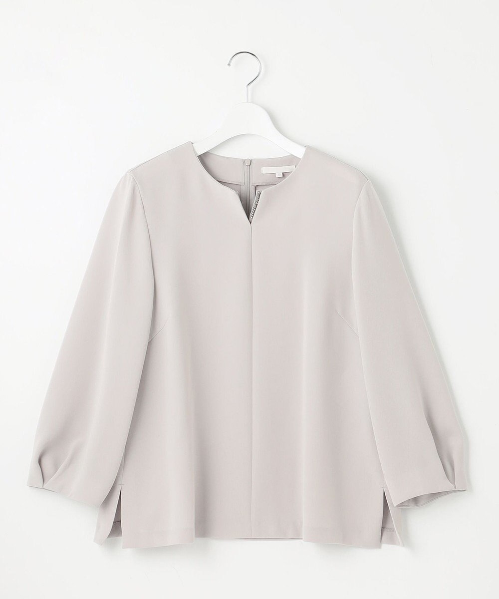 自由区 L 【セットアップ対応・洗える】トリアセダブルクロス ブラウス 