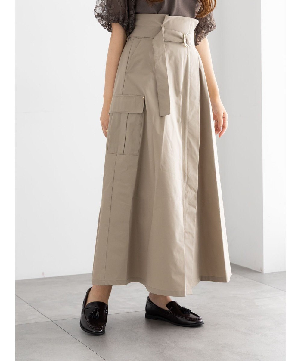 Te chichi カーゴフレアスカート 
