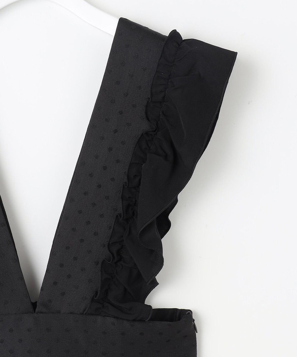 Feroux 【大好評につき追加生産決定！】フリルショルダードット サロペット 